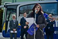 CGO - Početak projekta "EU info bus – na putu ka Evropskoj uniji", Cetinje, 14. februar 2013.